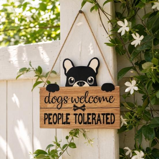 Yousheng Cat Shaped Welcome Sign, Durable Wooden, Waterproof Moisture-Proof Hanging Sign, for Front Door Rustic Farmhouse Porch