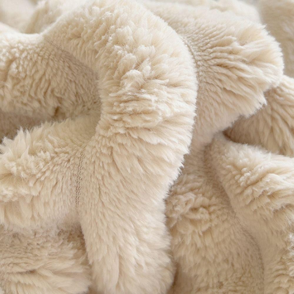 Warm Warm Blanket Double Sided Conditioning Quilt New Plush Striped Blankets