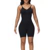 Ryggløs Shapewear Bodysuit for kvinner Magekontroll Shorts Sømløs Body Shaper Ermeløse Jumpsuits Overdeler Low Back Shaper