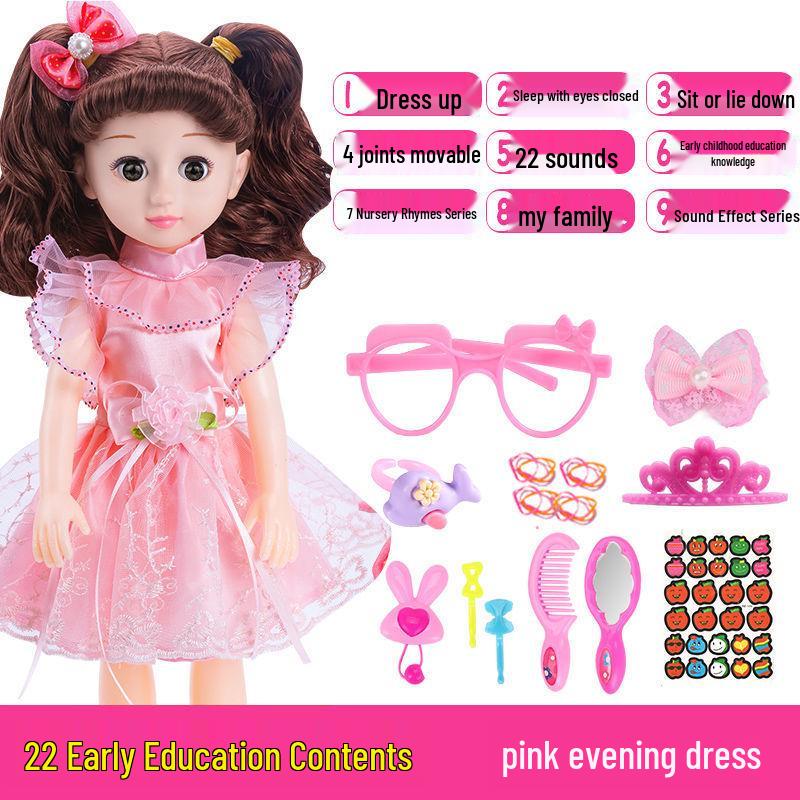 Interactive Smart Doll Set with Changeable Clothes - Princess Toy for Girls, Perfect Birthday Gift