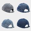 Port Style Denim Cap With Adjustable Fit For Casual Streetwear In All Seasons