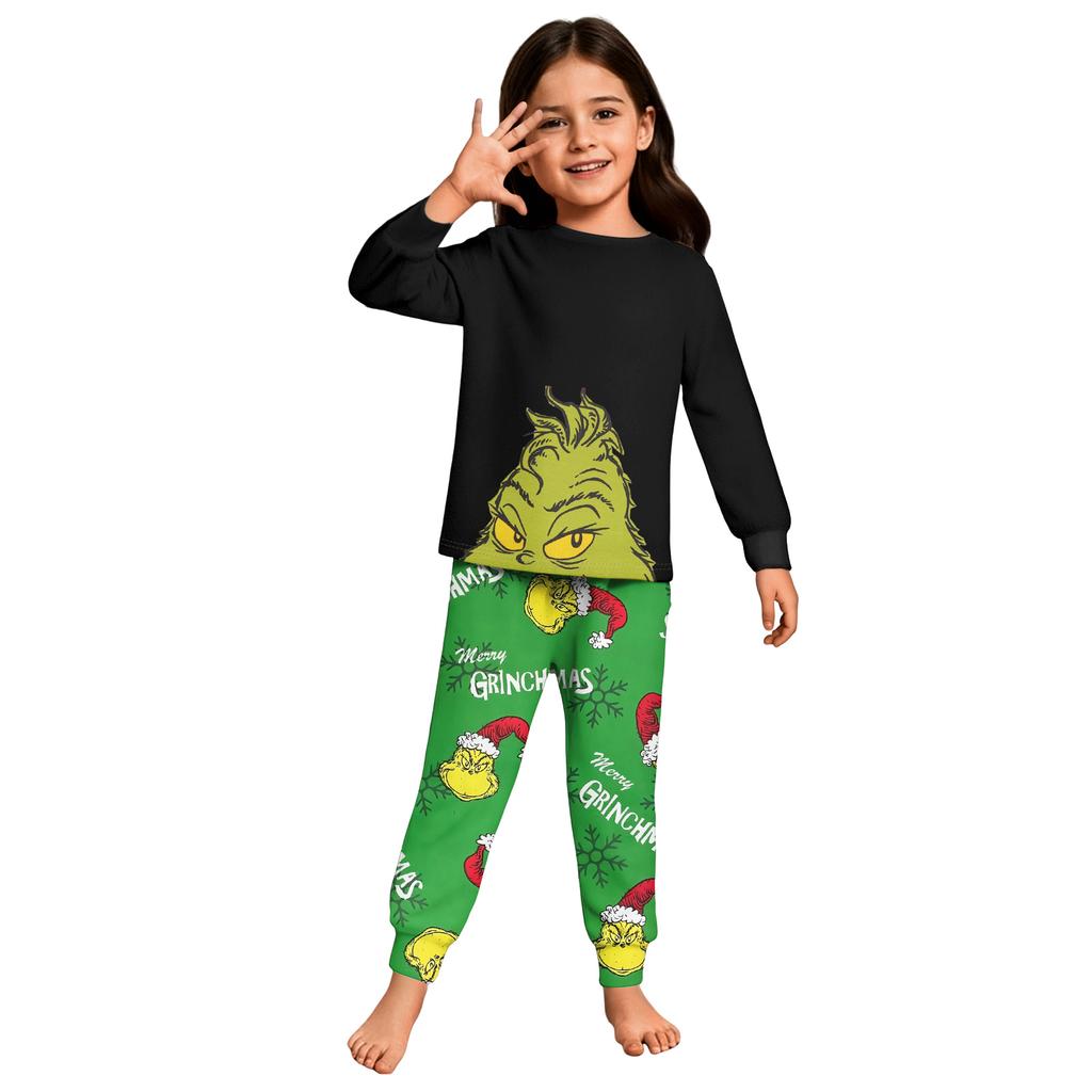 Children's  Boys And Girls Thin Two-piece  Long-sleeved Pants Two-piece