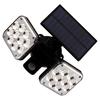 2108 Solar Power Waterproof ABS Dual Sensor Light Head Solar Wall Light