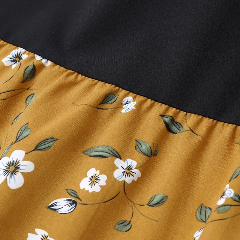 ZANZEA Summer Casual Round Neck Sleeveless Floral Print Dress