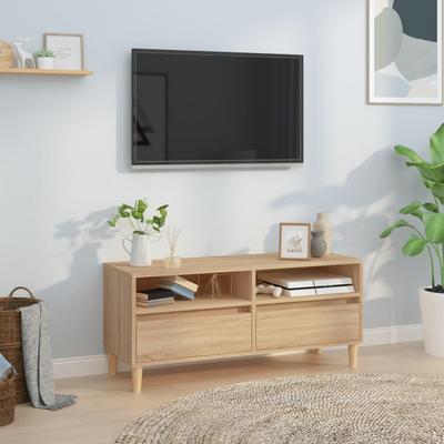 Szafka Pod Tv, Dąb Sonoma, 100X34,5X44,5 Cm