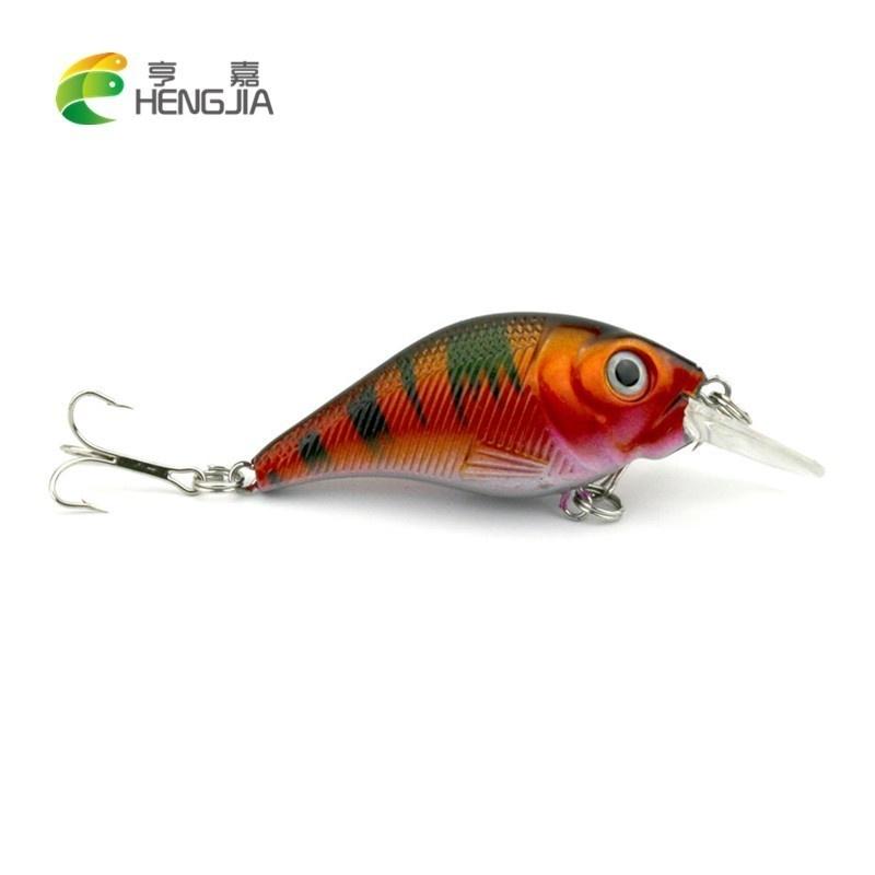 6pcs HENGJIA Crankbait with Rattles 7.5cm 12g Quality Plastic Fishing Bait Bass Pike Jerkbait 6pcs