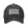 Black And White Op Art 9 Baseball Caps Vintage Denim Washed Headwear Unisex Style Outdoor Running Hats