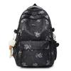 Schoolbag new Korean version ins bear printed schoolbag female high-value junior and high school students multi-compartment college style backpack