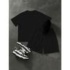 Children's Short sleeved T-shirt and Shorts Set | Fashion Trend, Crown Letter Printed Set