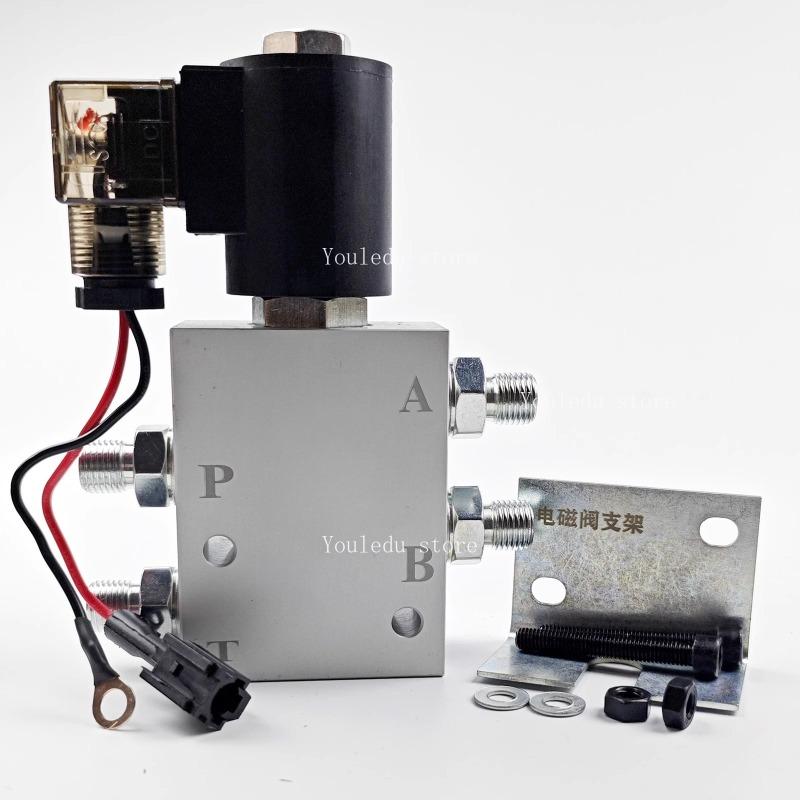 Apply To Hydraulic Solenoid Valve of Excavator Quick-change Connector 12V and 24V Quick-change  Cylinder Check Valve Fittings