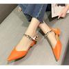 Fashion Wear Flat-soled Women's Summer New Style Ribbon Niche Pointed Dance Fashionable and Comfortable Outdoor Temperament Single Shoes