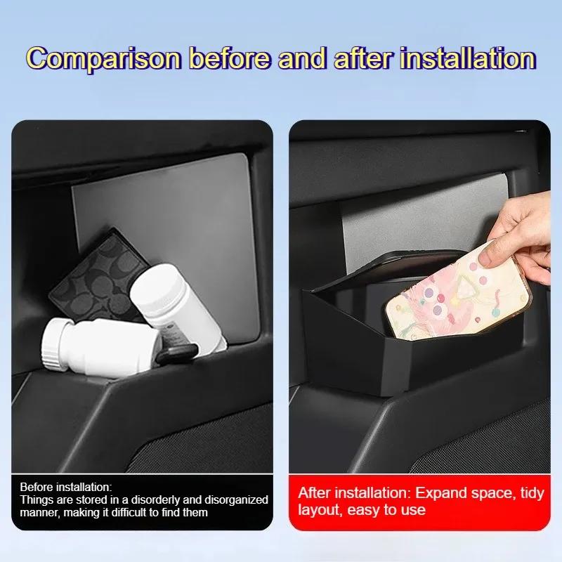 Car Door Storage Box for Tesla Cybertruck 2024 2025 Multi Functiona Door Storage Trash Can Privacy Box Car Interior Accessories