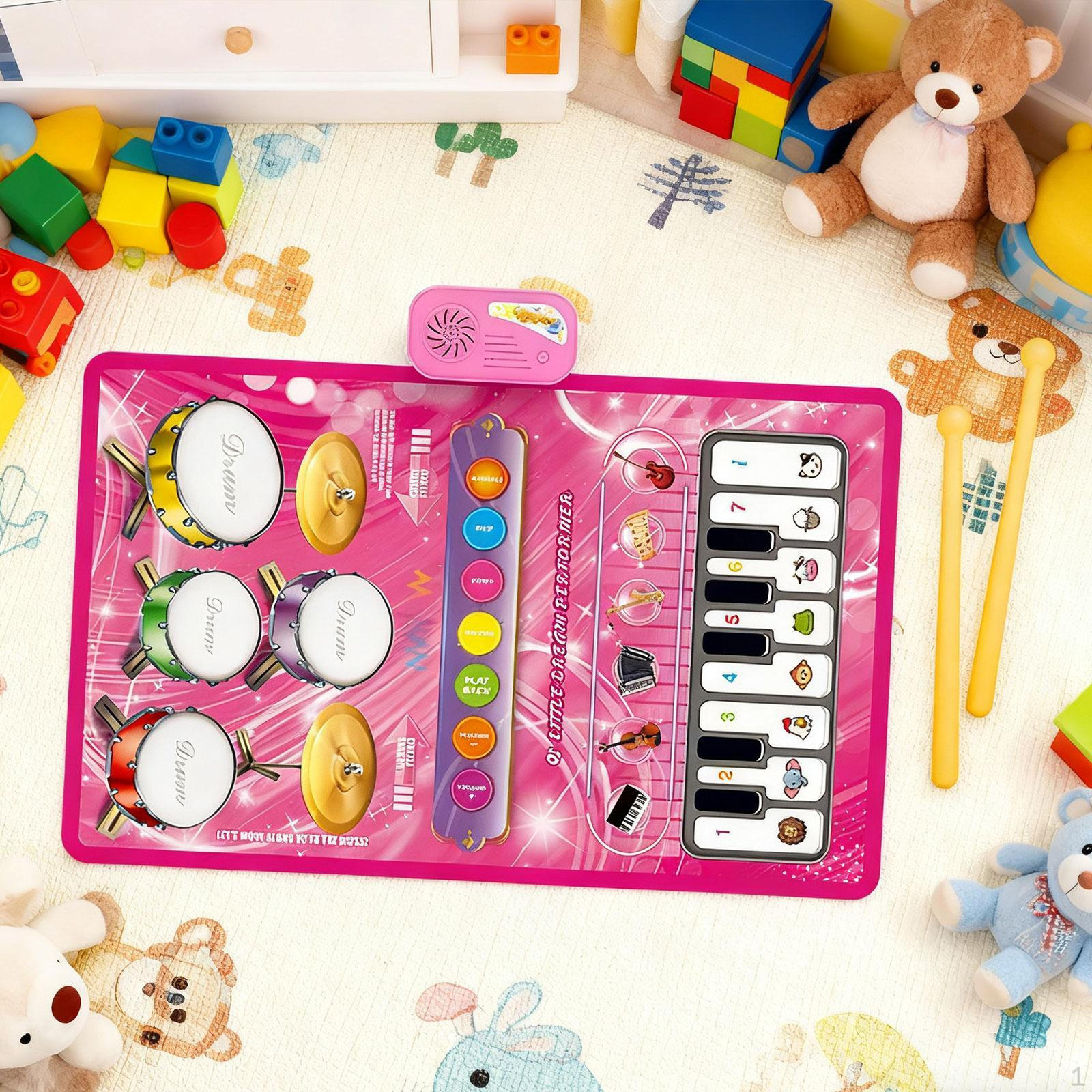 

Music Mat Early Educational Toys Development Musical Instruments 2 in 1 Learning