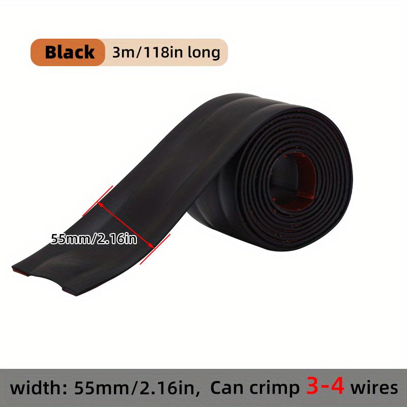 Cable Protector Self-Adhesive PVC Wire Protection Strip Insulation Cord Protection Cover Wear Resistant Prevent Trip Organizers 1M