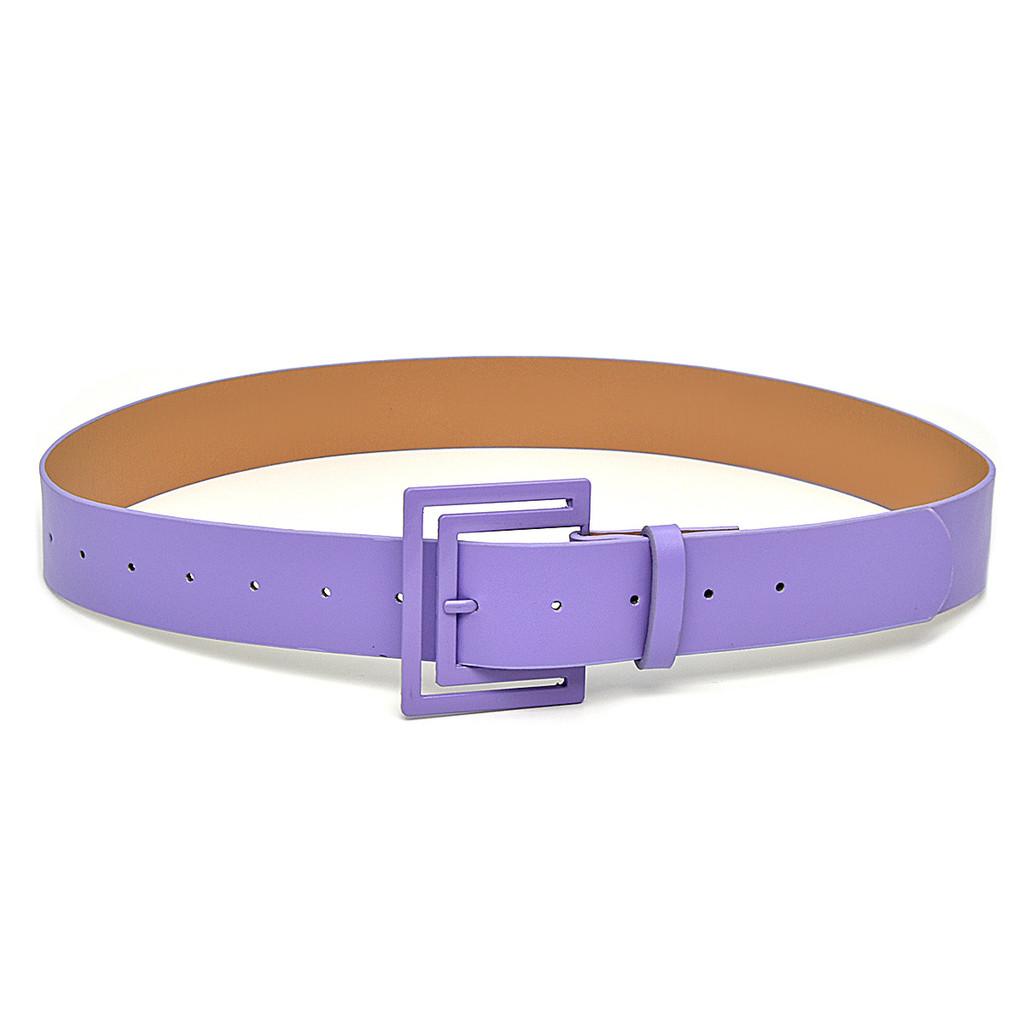 Womens Pu Leather Belt With Pin Buckle For Casual Office Wear