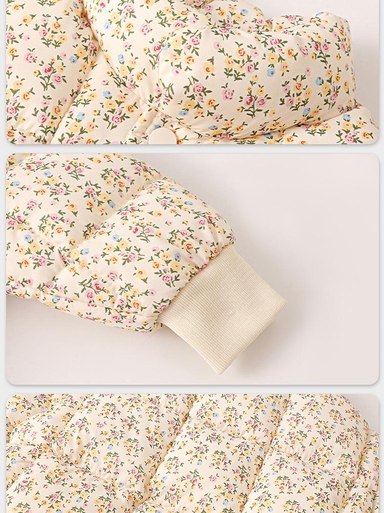 Children's Floral Cotton Jacket - Warm, Cute Style for Boys & Girls