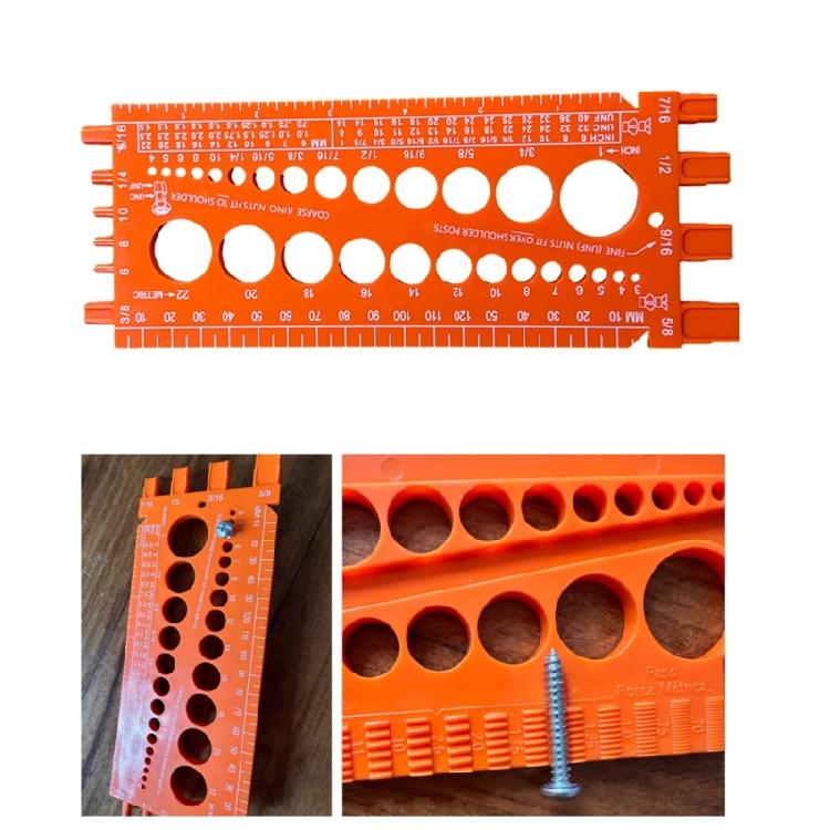 Nut And Bolt Drill Bit Thread Checker Screws ImperialsTool Gauges Tester