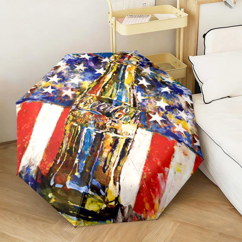 Christmas Gift Halloween Theme Bear Truck Coca Cola umbrella is suitable for all seasons, including home travel and outdoor activities Y11