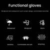 Waterproof Thermal Gloves Windproof Cycling Gloves Fleece Lined Touch Screen Gloves with Non-Slip Palm for Men Women Skiing Driving Hiking