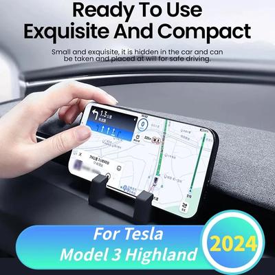 Soporte para teléfono de coche para Tesla Model 3 Highland, soporte para ventilación de aire, soporte para teléfono móvil, soporte para salida de aire, accesorios para el interior del coche
