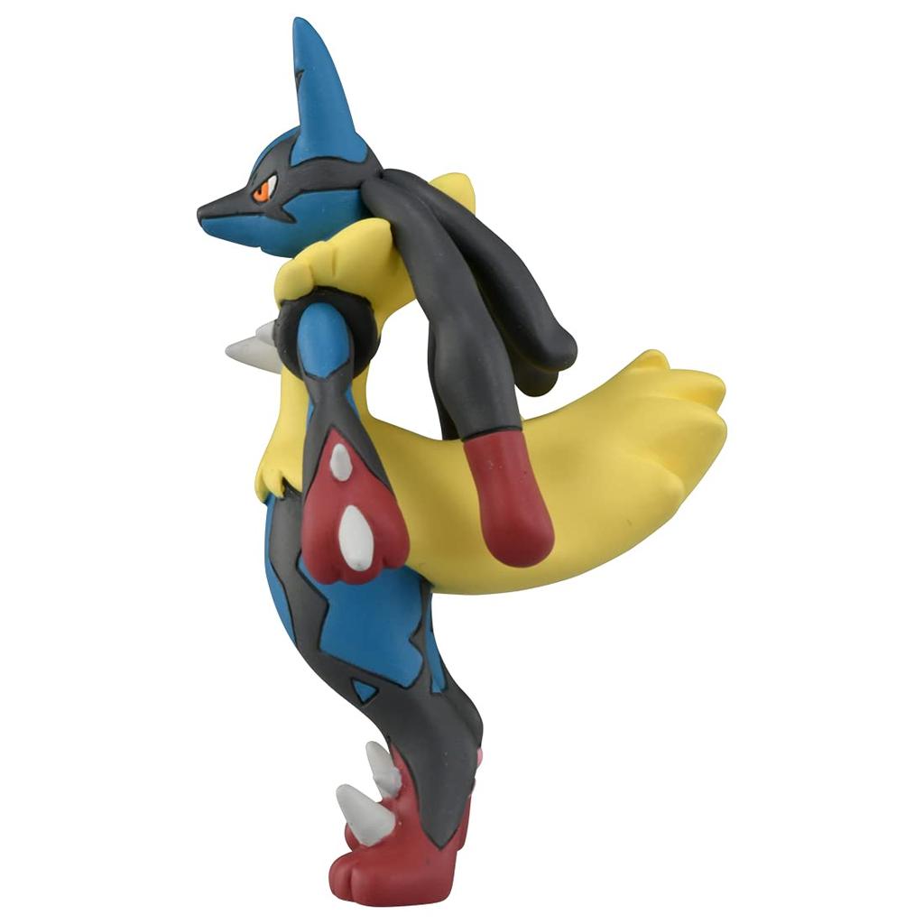 TAKARA TOMY MonColle Mega Pokemon Figur Alter 4 und Erfüllt Spielzeugsicherheit ST-Zeichen "Pokemon MS-52 Lucario" Spielzeug, hoch, Standards, Zertifiziert.