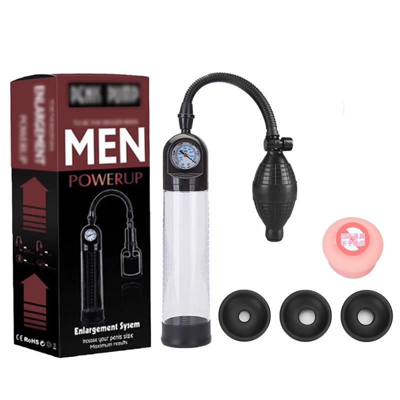 Men's Penis Training & Stretching Exerciser Set with Metered Rod & Meatball Cup