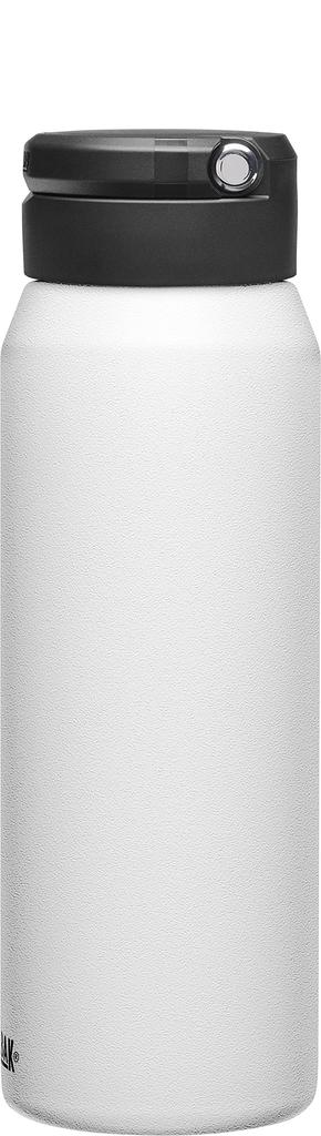 CamelBak Fit Cap Stainless Steel White Vacuum Insulated Water Bottle 1000ml/1L
