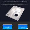 Vierkante Keukenbakken van Roestvrij Staal Afwasbak Badkamer Handenwasbak Enkele Kom Afwasbak