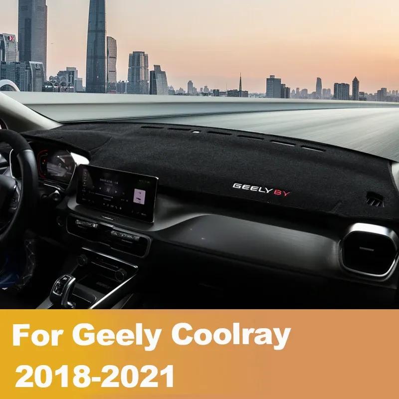 For Geely Coolray 2018-   Car Dashboard Cover Mat Avoid light Pad Sun Shade Dash Board Cover Carpets Accessories