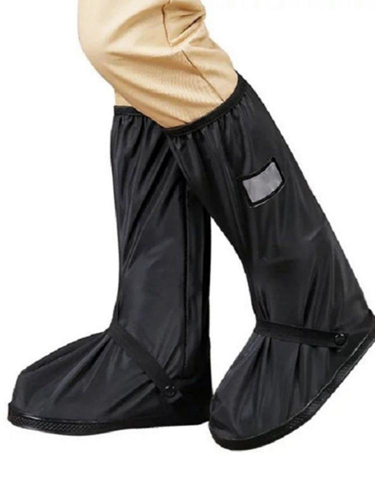 1 Pair Unisex Shoes Protectors High Tube Rain Shoes Cover Motorcycle Scooter Boot Covers Waterproof Motorbike Accessories