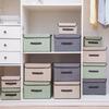 Fabric Storage Box Foldable Storage Box Clothing Organizer Non-woven Fabric