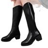 Autumn Winter Elegant Women PU Warm Comfortable Non-slip Mid-calf Boots Plus Size Shoes for Women 35-43 Women Footwear
