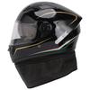 Full Face Helmet with Detachable Neck Warmer, Breathable and Comfortable Liner, Lightweight Bike Riding Helmet for Men