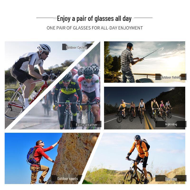 Kapvoe Polarized Anti-Wind Cycling Sunglasses for Mountain Biking