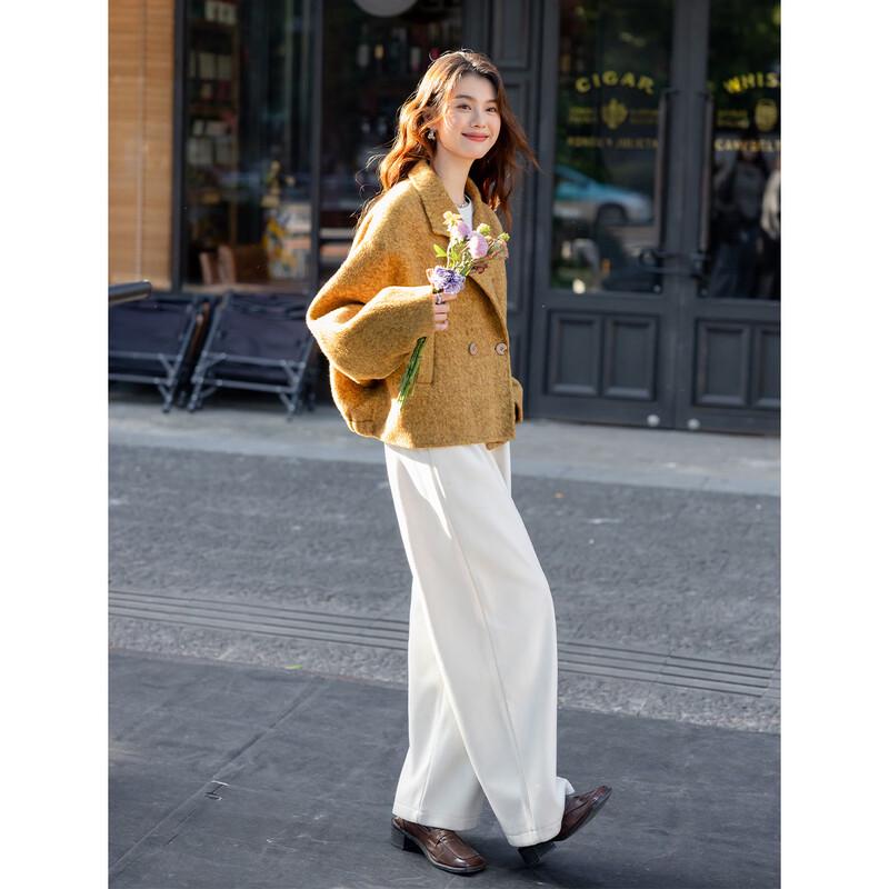 Mokana Women's Wool Blend Short Winter Coat MKNJD4059