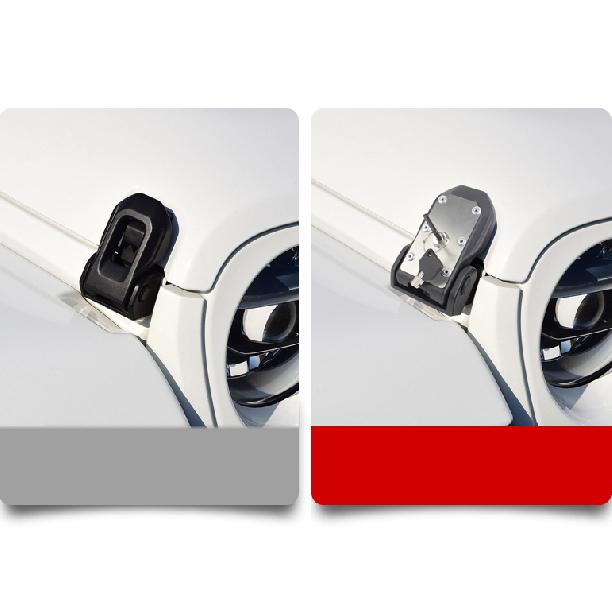 Car Hood Latches Buckle Pins Catch Lock Key Kit For 2020 Jeep Gladiator JT Parts