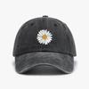 New Daisy Print Baseball Cap Adjustable Hat Retro Distressed Washed Outdoor Golf Fishing Gift Street Style Caps Fashion