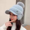 Knitted Baseball Cap For Women With Warmth And Ear Protection For Winter Outdoor Activities