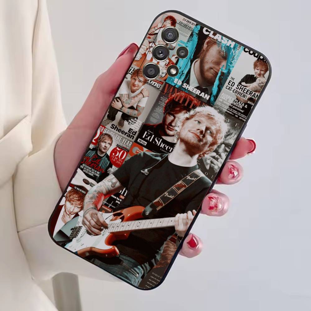 Ed Sheeran Hot Singer Phone Case For Samsung S25,S24,S21,S22,S23,S30,Ultra,S20,Plus,Fe,Lite,Note,10,Black Cover