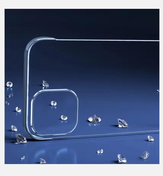 2025 For Iphone 16 15 11 12 13 14 Pro MAX XR XSMAX X XS MINI SE 7 8 PLUS Transparent Borderless Anti Drop Ultra Thin PC Hard Shell