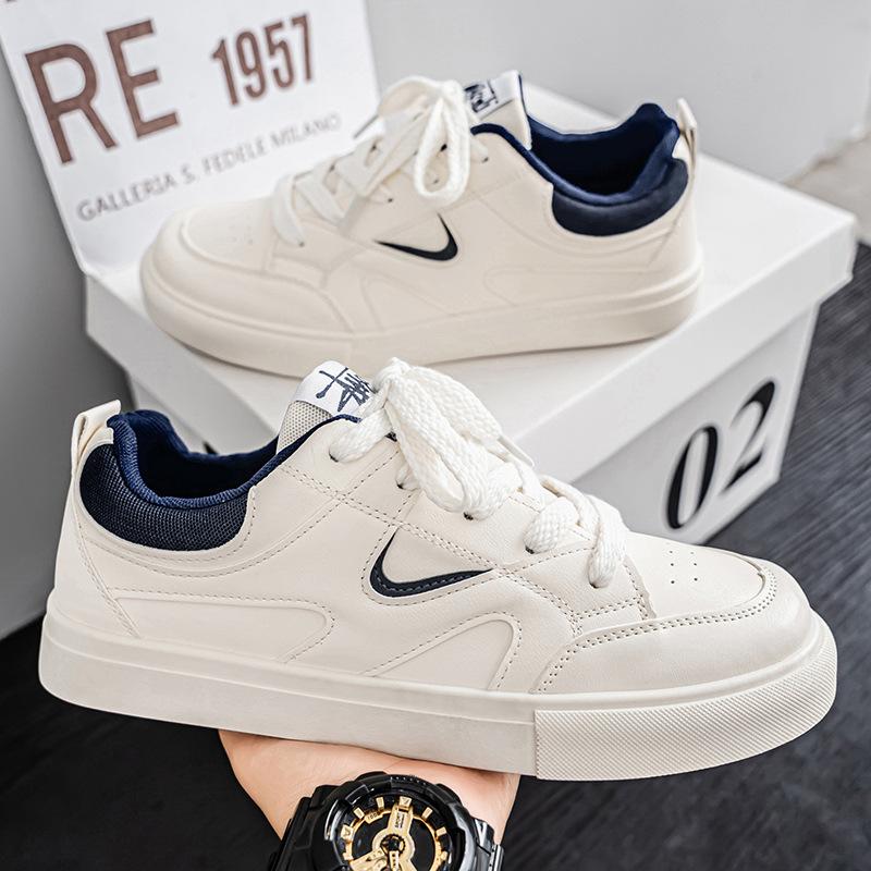 

Men s shoes autumn breathable versatile casual tide shoes Internet celebrity explosion junior high school student sports flat white tide shoes 39