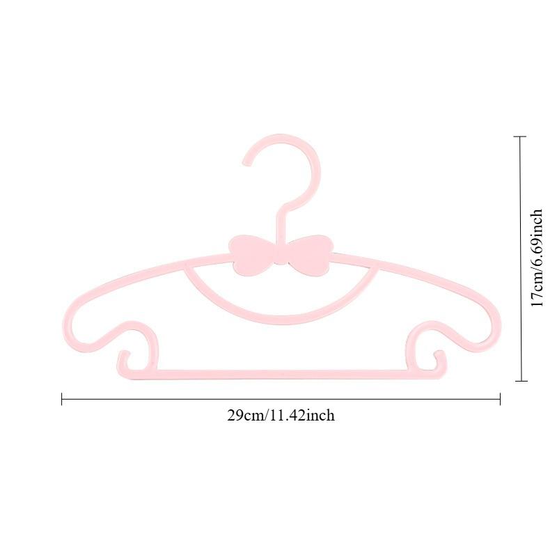 10PCS/set Colorful Clothes Hanger, Anti Slip Plastic, Cute Little Clothes Support, Home Clothes Rack