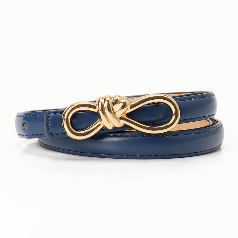 Womens Fashion Leather Belt For Dresses And Jeans With Alloy Buckle For Casual Wear