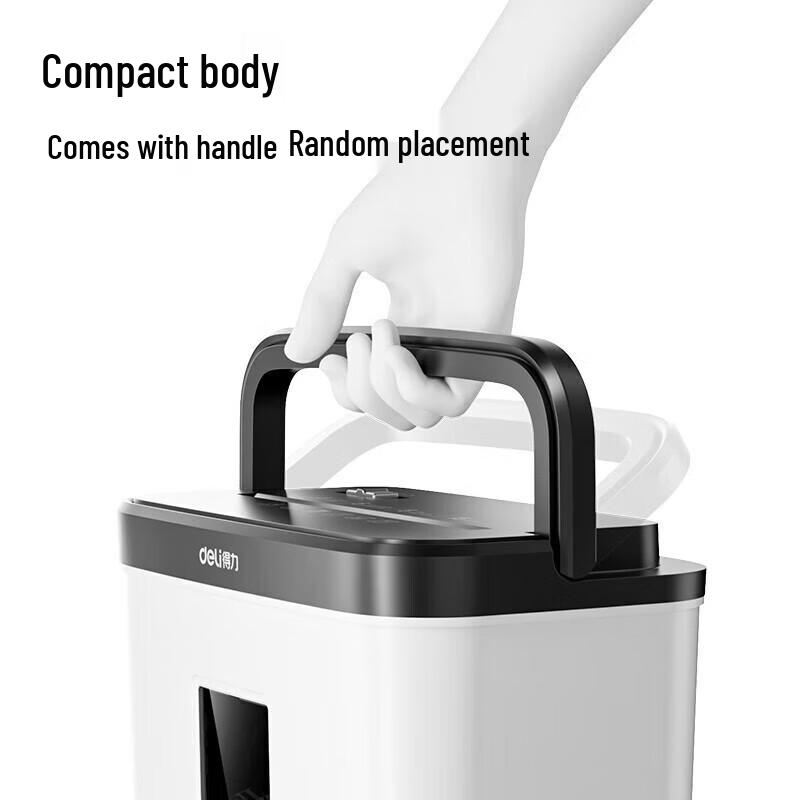 Deli 9939 Mini Cross-Cut Shredder CN Plug (adapter Included)