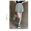 Striped Casual Sports Shorts Women's Summer Korean Version of Elastic High Waist Loose Everything Big Size Wide Leg Hot Pants