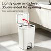 Odor Proof Garbage Bin Pedal Trash Can, with Dual-mode Lid, Easy Access Splash Waste Container Odor-proof Slim Solid Color Basket, for Bathroom