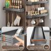 Multifunctional Stainless Steel Wall-Mounted Kitchen Rack