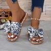 Fashion New Fashion Bow Slippers Women Summer Open Toe Beach Sandals Casual Designer Flats Shoes Low Heels Slippers Women Slides Women