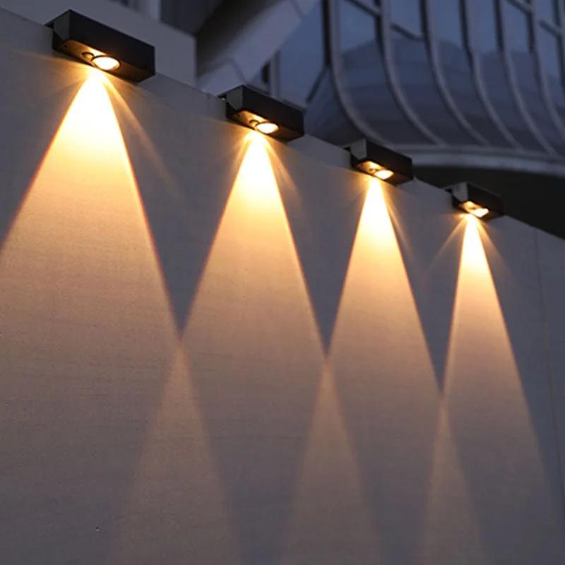 

Светодиодные солнечные садовые светильники, супер яркие водонепроницаемые светильники на солнечных батареях, балконные лестницы, уличное освещение, уличные светодиодные светильники с солнечным светом 1pcs lamp теплый белый