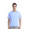 Li-Ning Pure Color Round Neck Casual Loose Short Sleeve Drop Shoulder T-Shirt Men Tops River-Grey-Blue AHST587-2